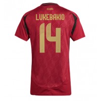 Camiseta Bélgica Dodi Lukebakio #14 Primera Equipación Replica Eurocopa 2024 para mujer mangas cortas